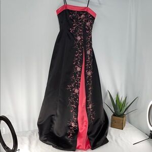 MORGAN 4 EVER BLACK & FUCHSIA FORMAL DRESS FTL-11-160